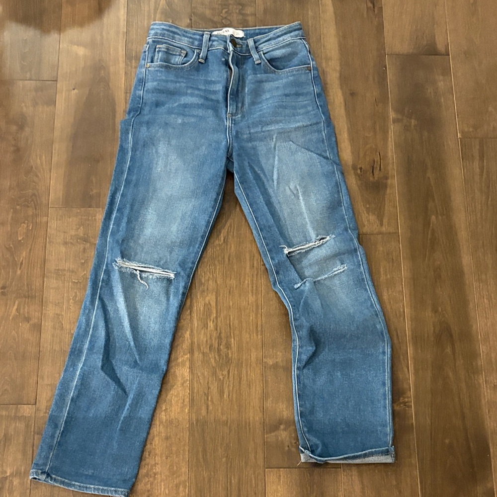 Just Black Straight Blue Jeans